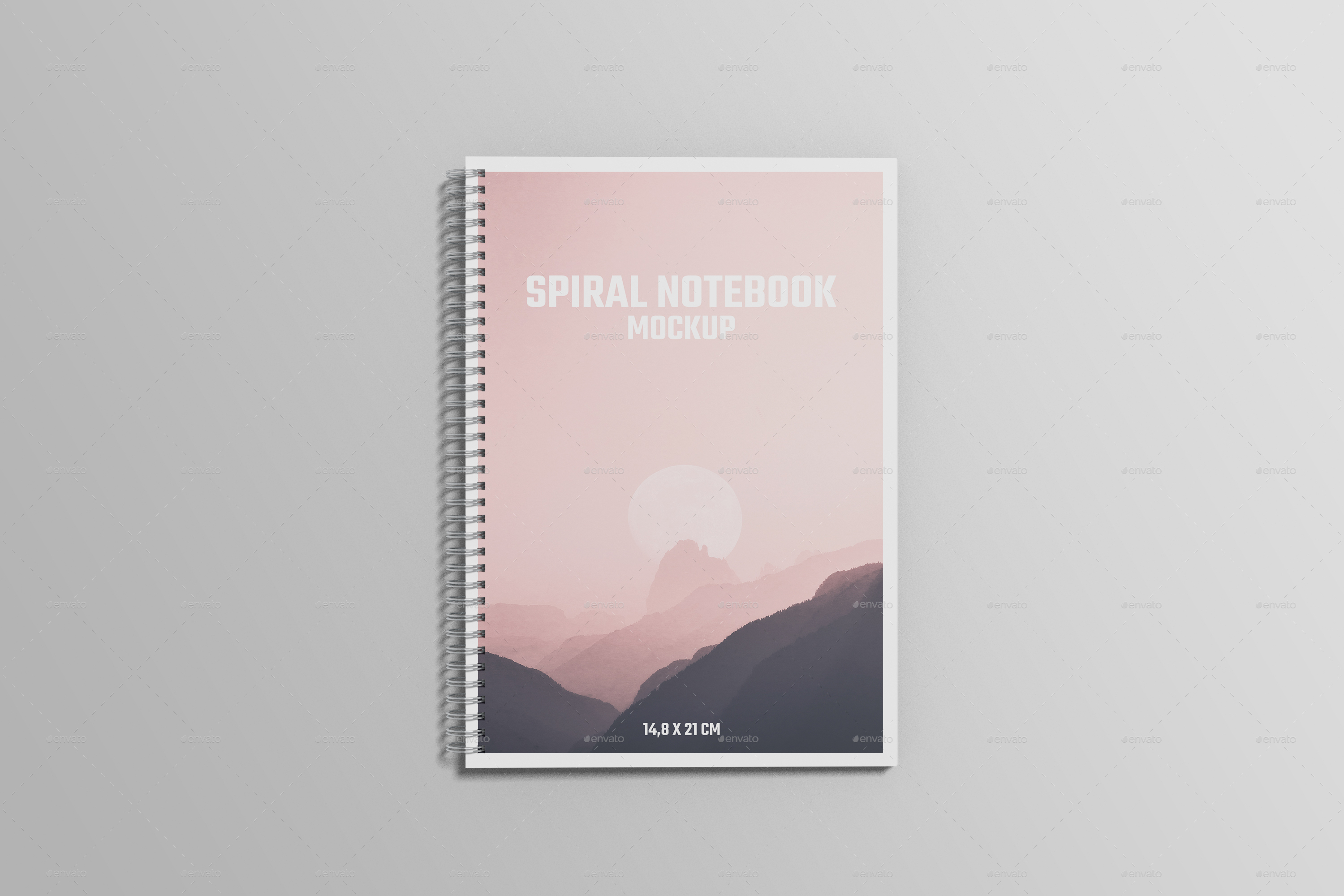 A5 Spiral Notebook Mockup, Graphics GraphicRiver